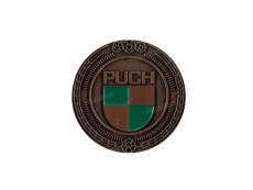 Badge / emblem Puch logo Bronze with enamel 47mm RealMetal